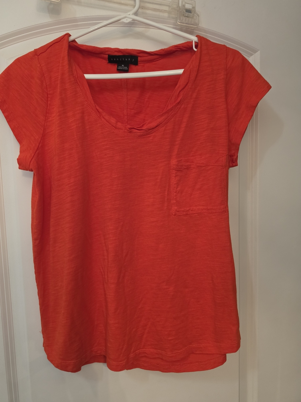 Sanctuary Women’s  Scoop Neck Pocket Tee